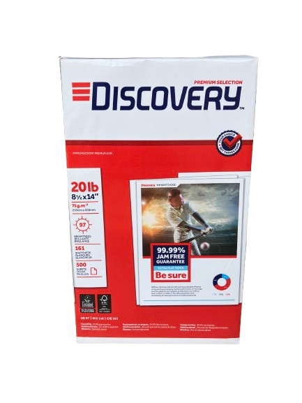 RESMA DE PAPEL DISCOVERY 8.5 X 14