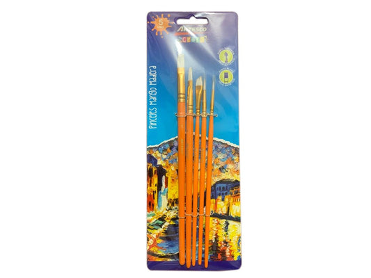 PINCELES MANGO DE MADERA